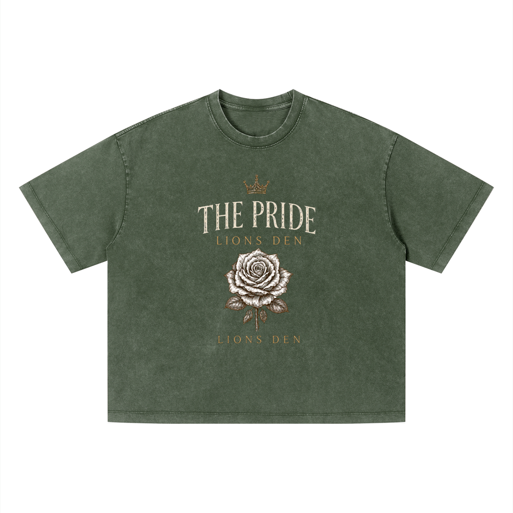 The Pride Rose Vintage-Wash Boxy Tee