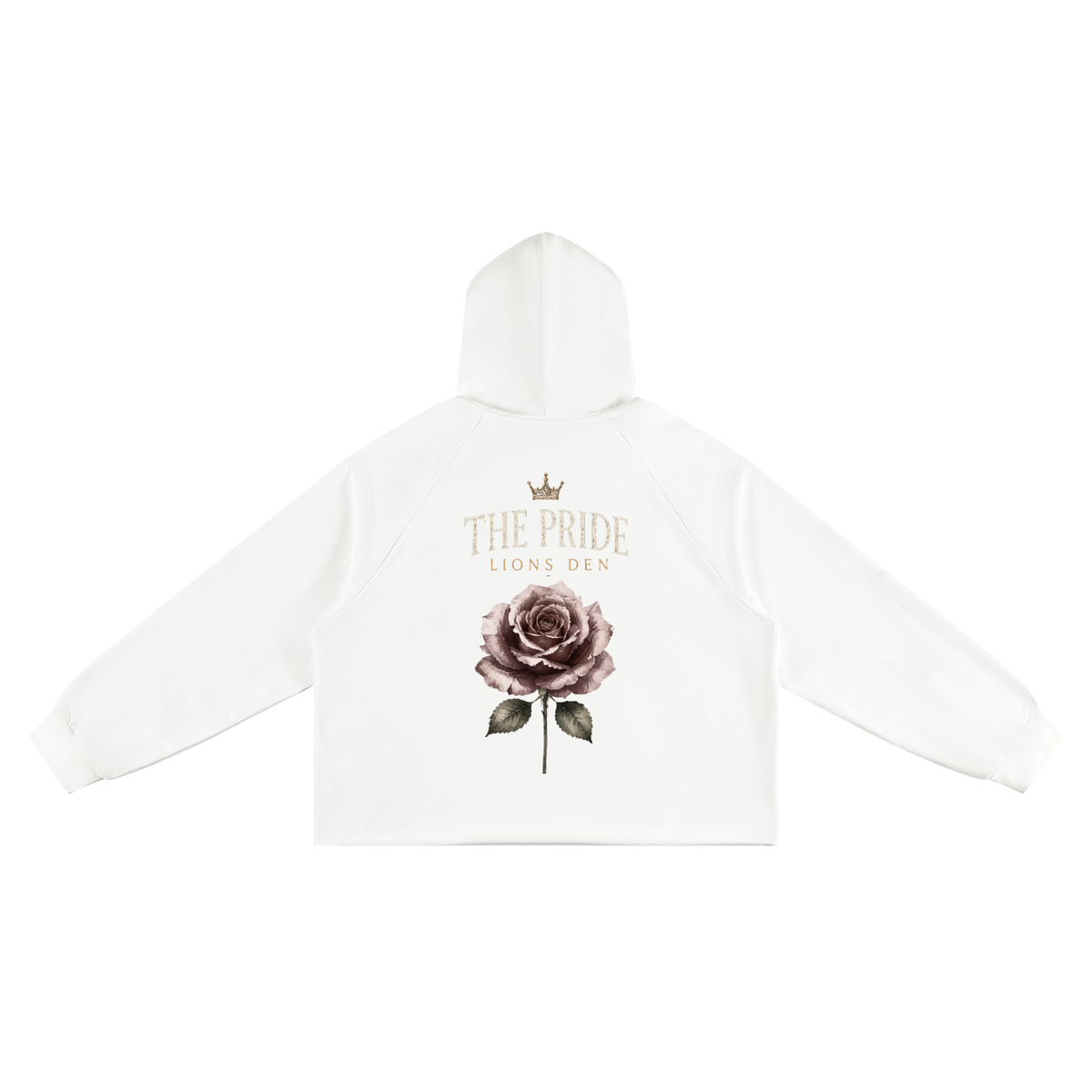 The Pride Rose Vintage-Wash Raw-Edge Hoodie