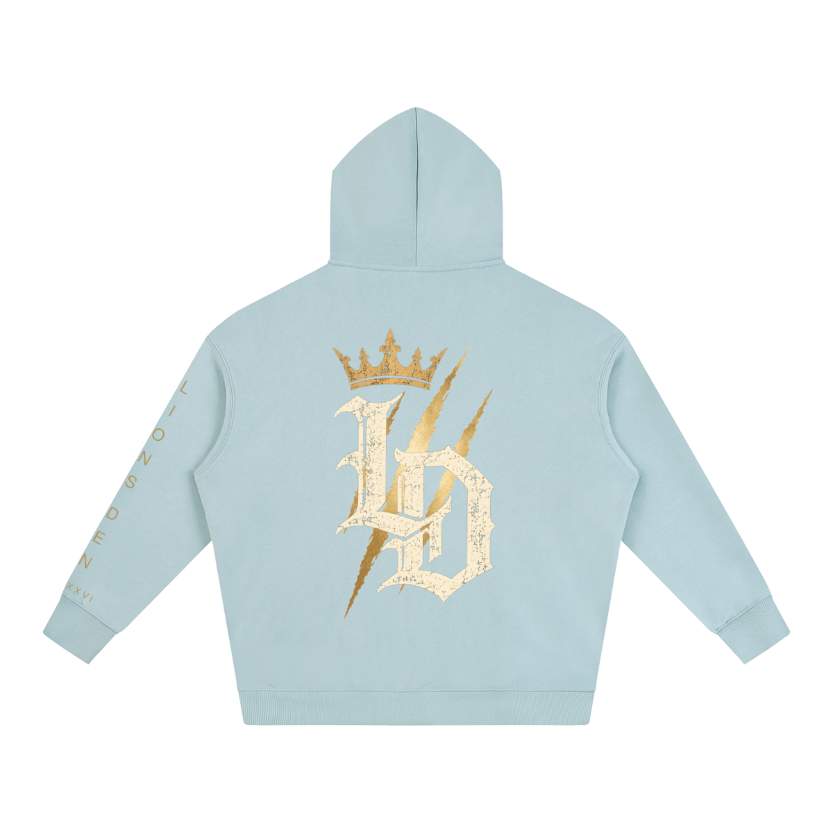 Crowned Gothic LD Oversized Fleece Hoodie