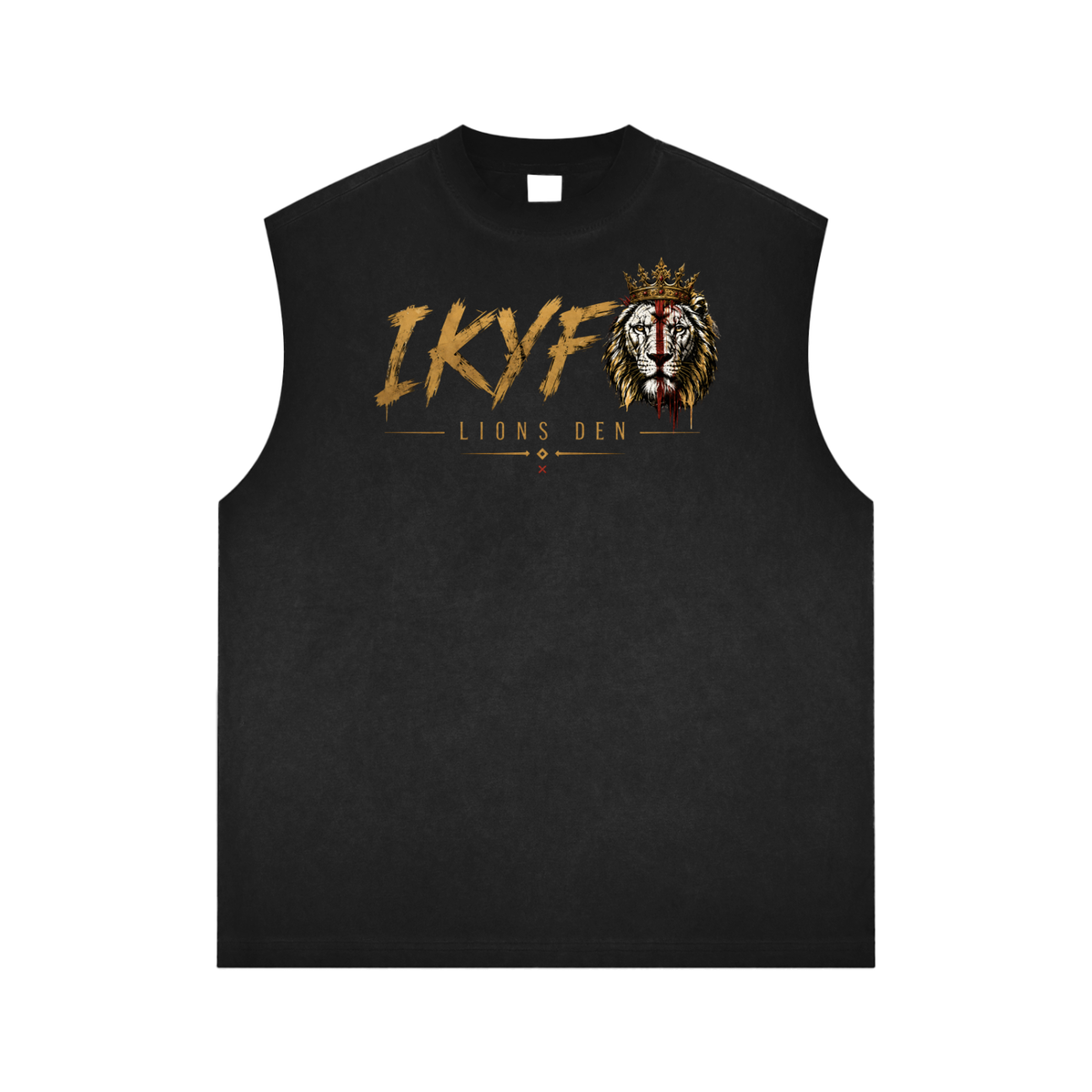 IKYF Crowned Lion Reverse-Wash Tank