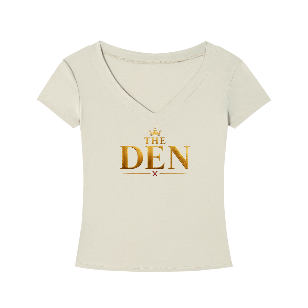 The Den Crown Tencel Slim-Fit V-Neck Tee
