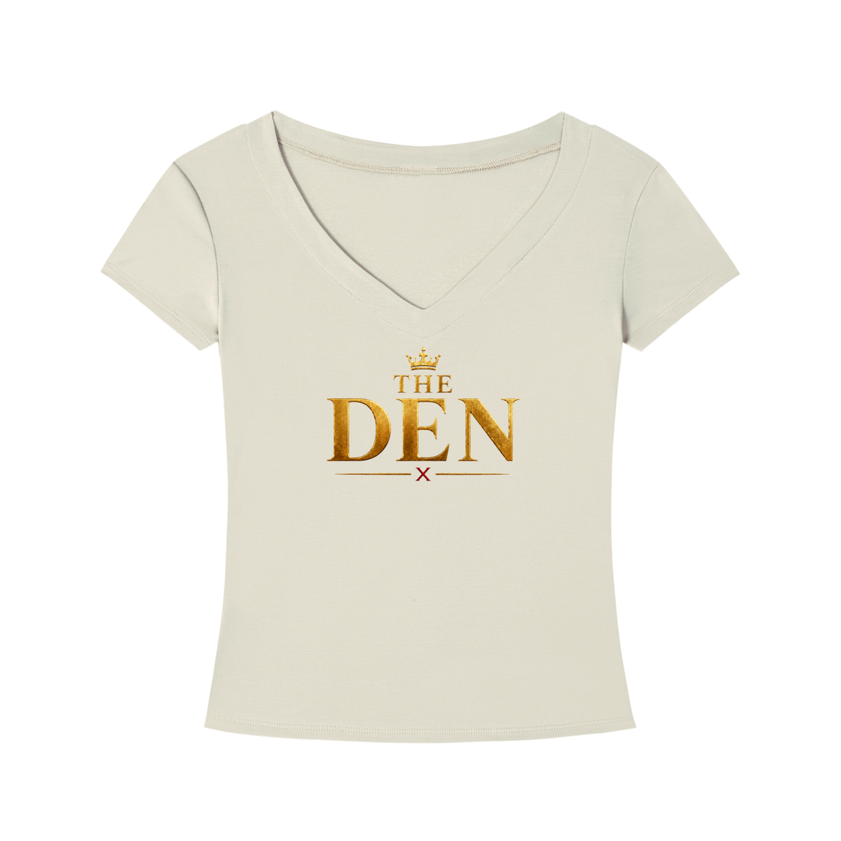 The Den Crown Tencel Slim-Fit V-Neck Tee