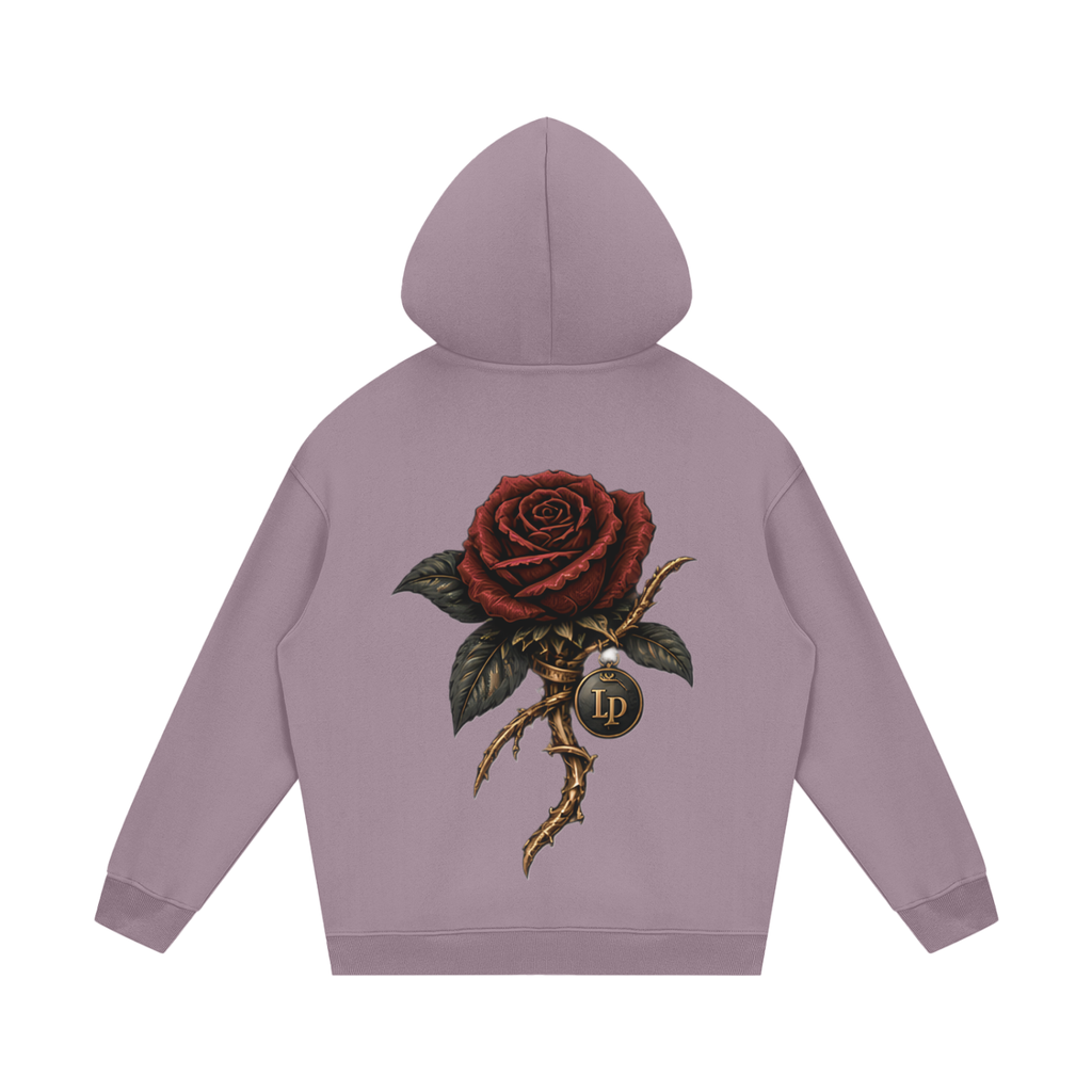 Crowned Rose Medallion Fleece Hoodie