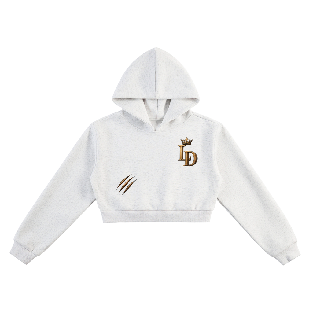 Rose + Claw Essential Cropped Hoodie