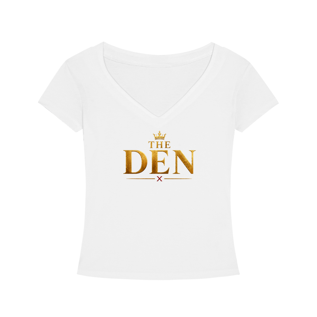 The Den Crown Tencel Slim-Fit V-Neck Tee