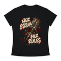 Her Stream Her Rules Women's Slim-Fit Tee