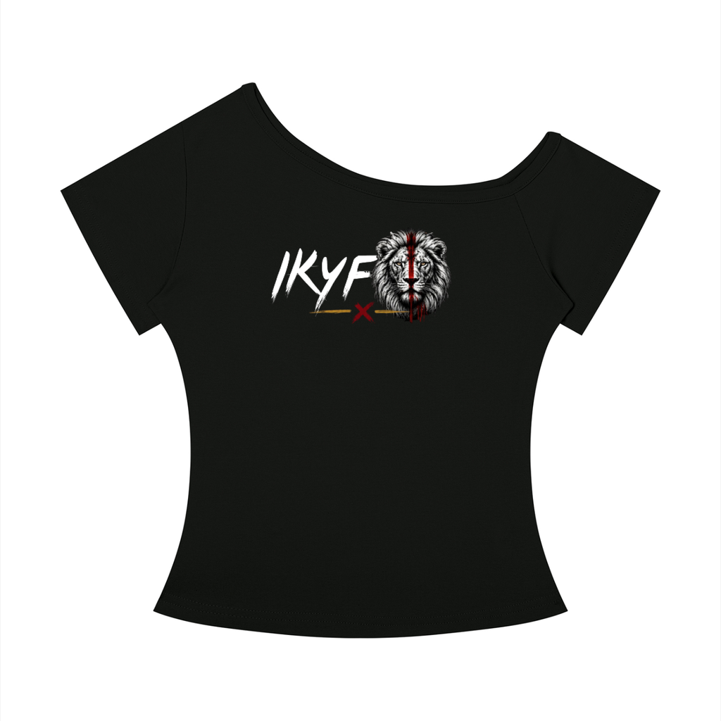 IKYF Lion Women’s Off-Shoulder Tee