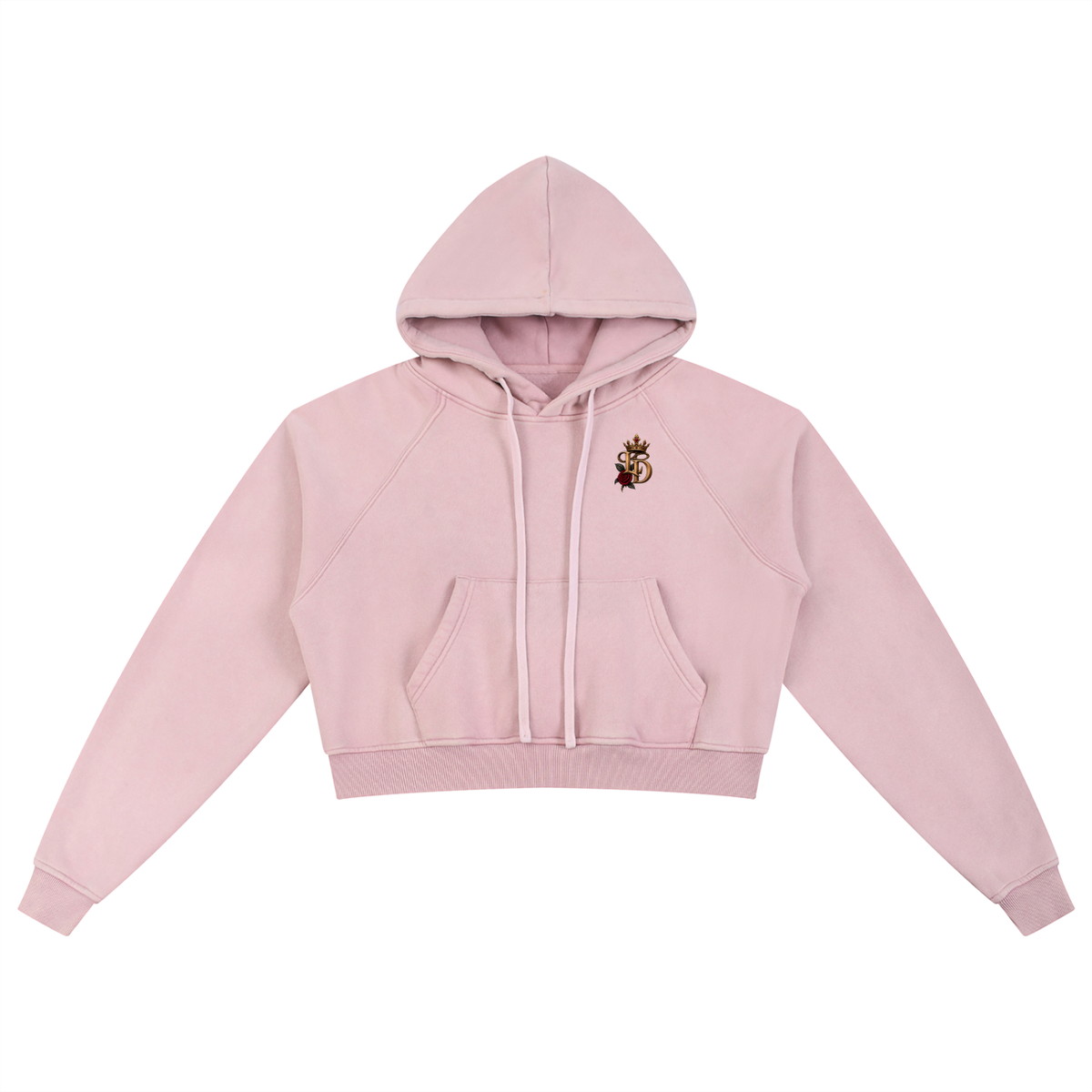 One Den, One Pride Snow-Washed Cropped Hoodie