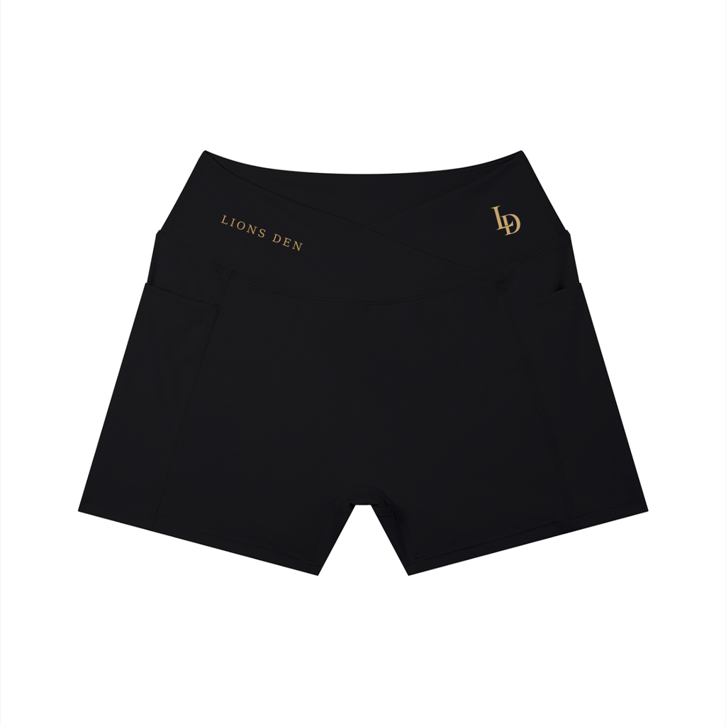 LD Side Mark Women’s High-Rise Pocket Yoga Shorts