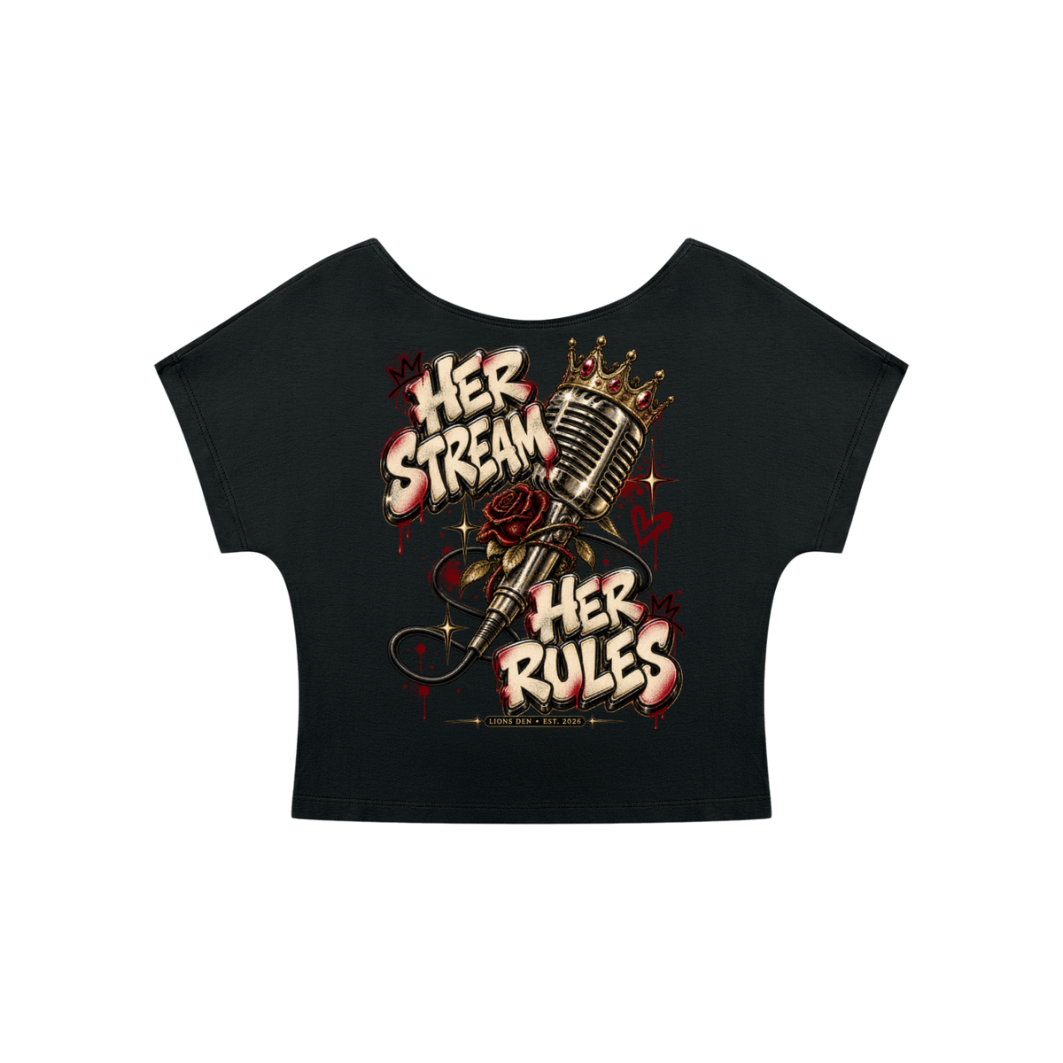 Her Stream Her Rules Women’s Open-Back Tee