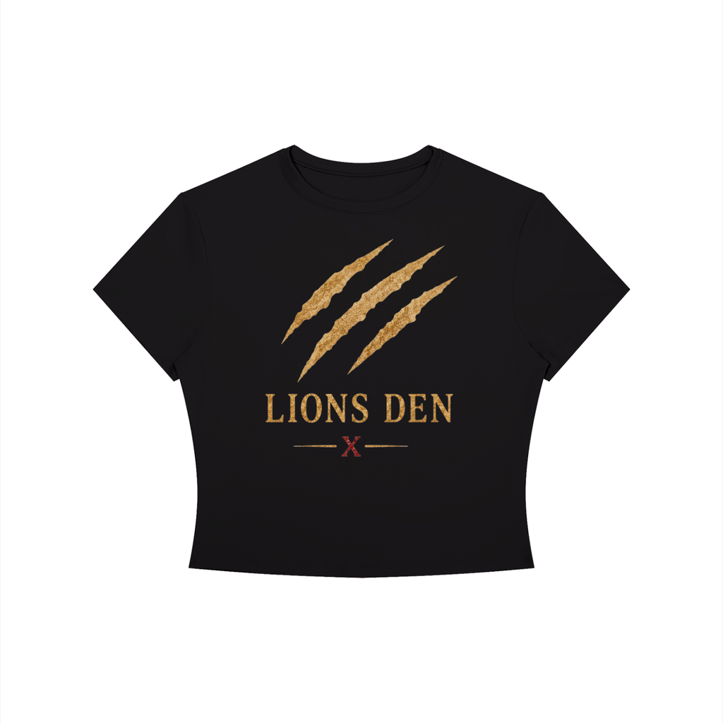 Lions Den Scratch Mark Women’s Cropped Tee