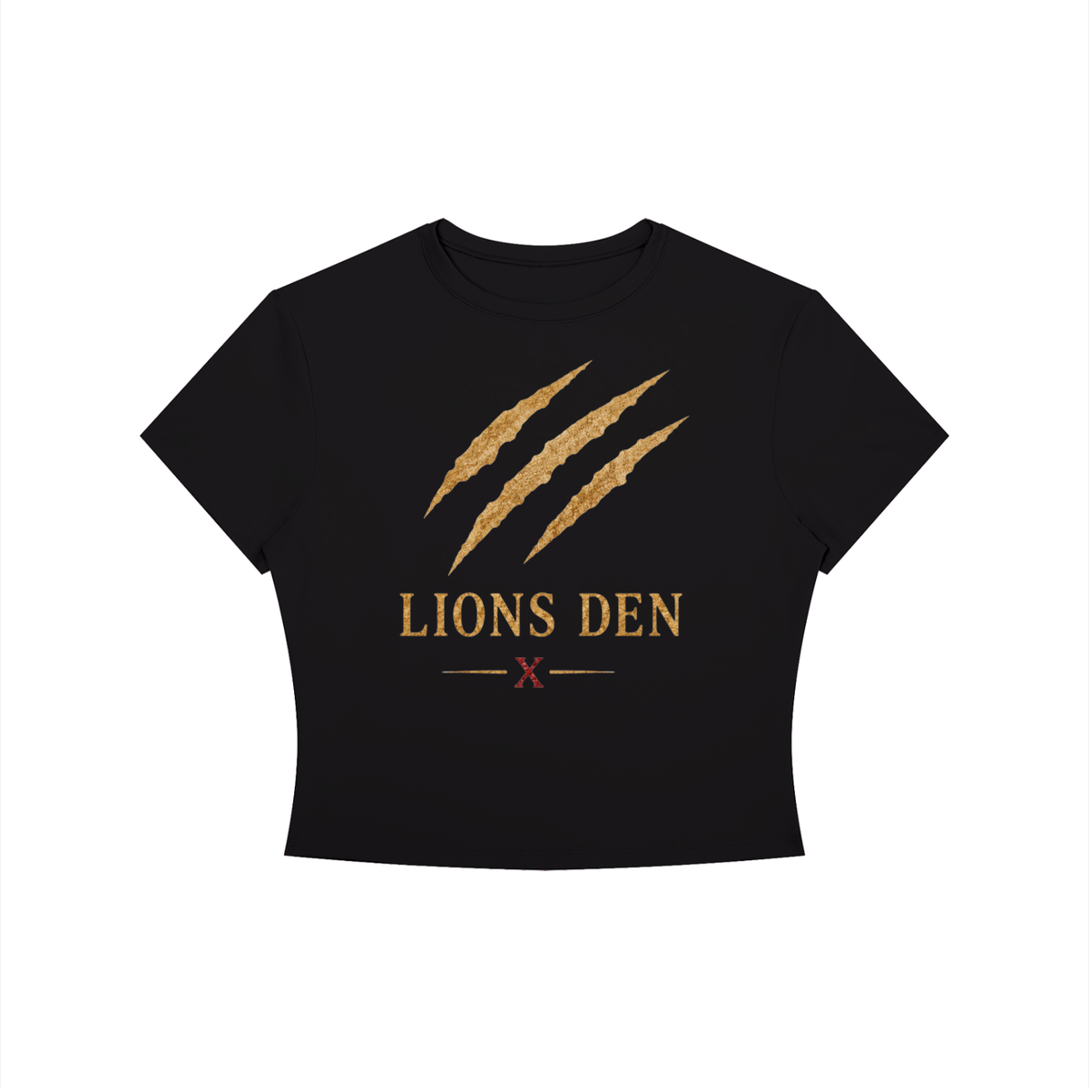 Lions Den Scratch Mark Women’s Cropped Tee
