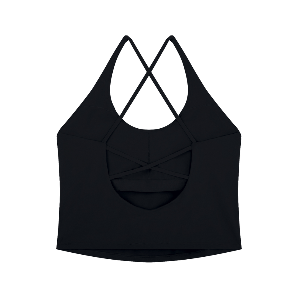 Crowned LD Rose Halter Yoga Tank