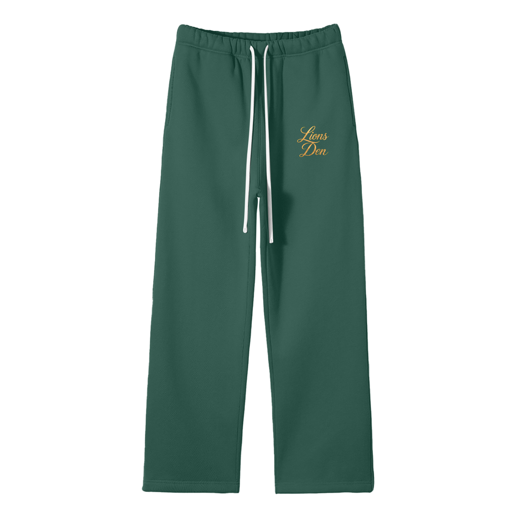 Lions Den Script Straight-Leg Fleece Pants