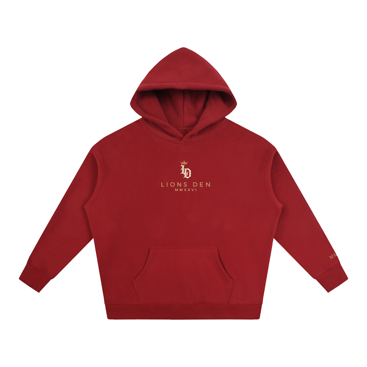 Crowned Gothic LD Oversized Fleece Hoodie