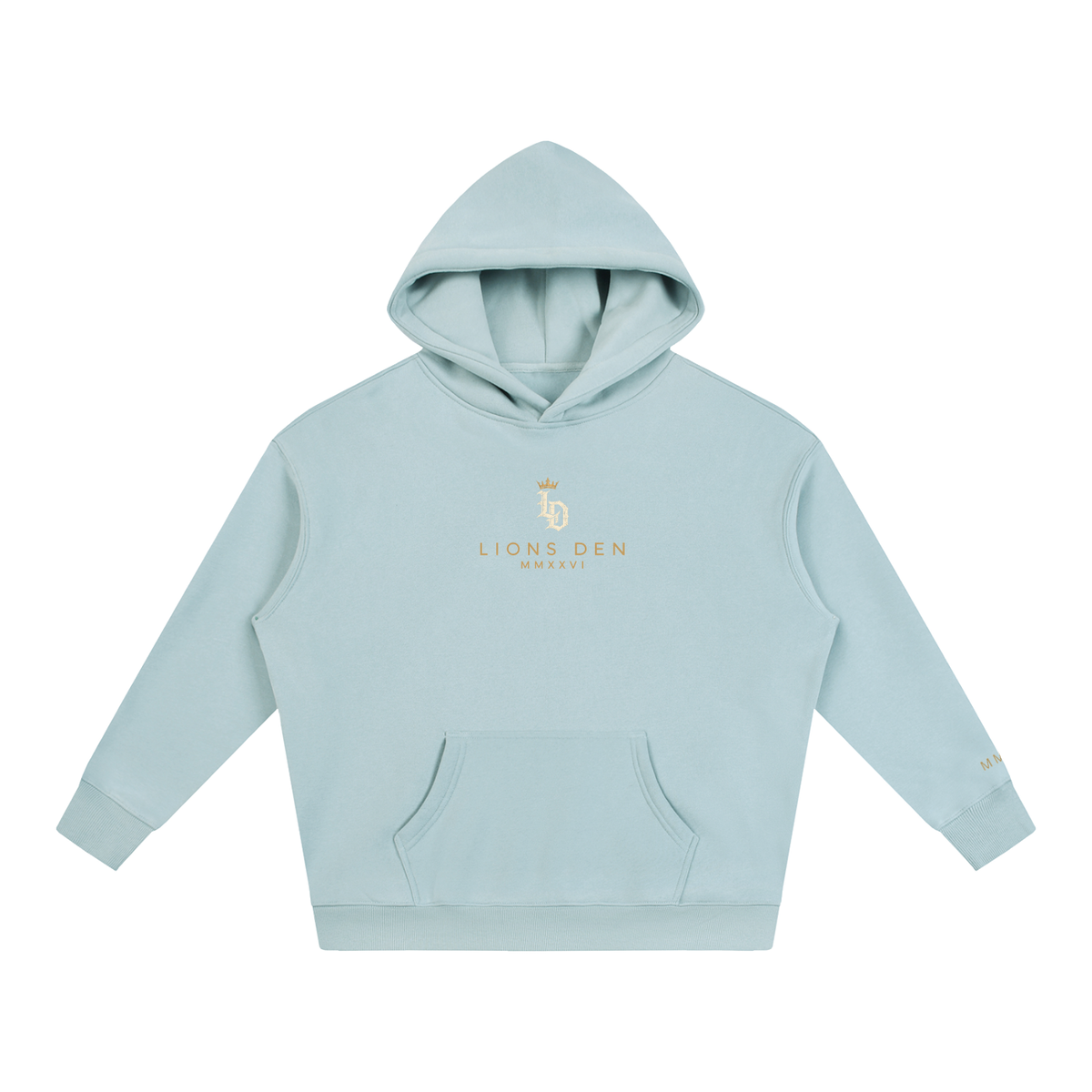 Crowned Gothic LD Oversized Fleece Hoodie