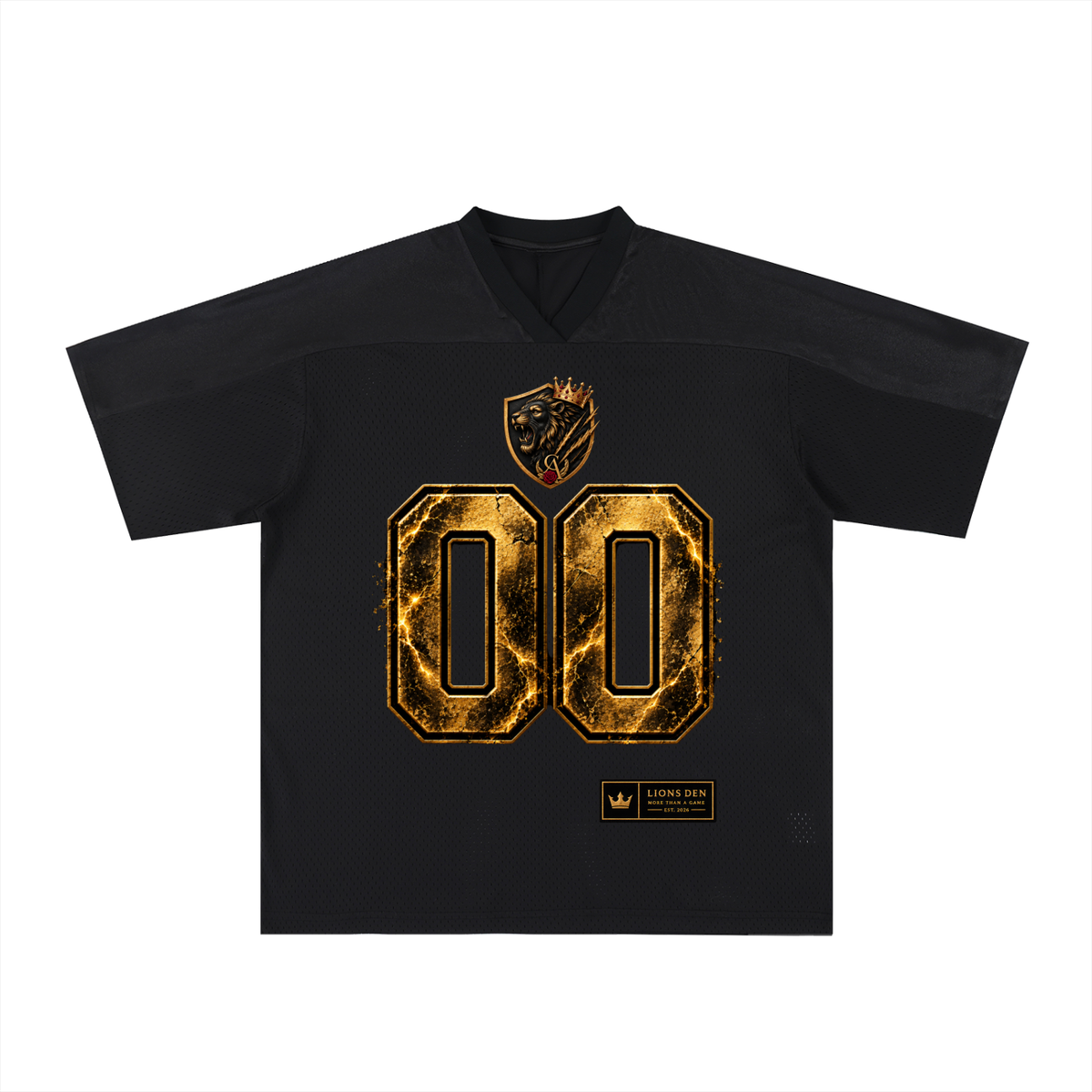 Royal 00 Shield Oversized Mesh Soccer Jersey