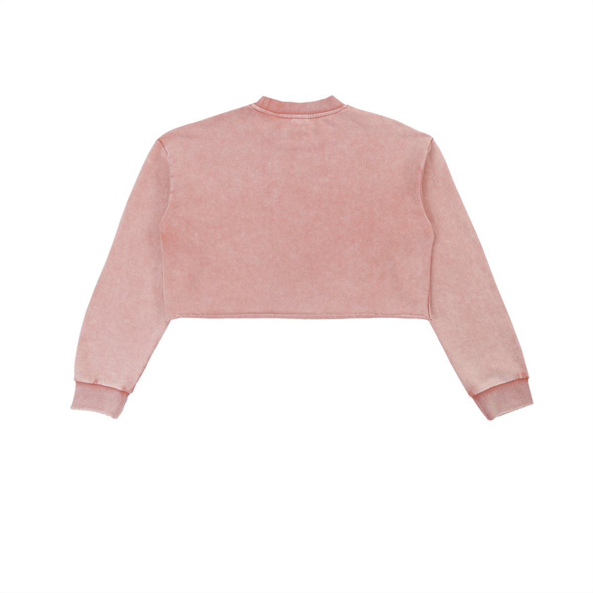 Crowned LD & Rose Snow-Wash Cropped Sweatshirt