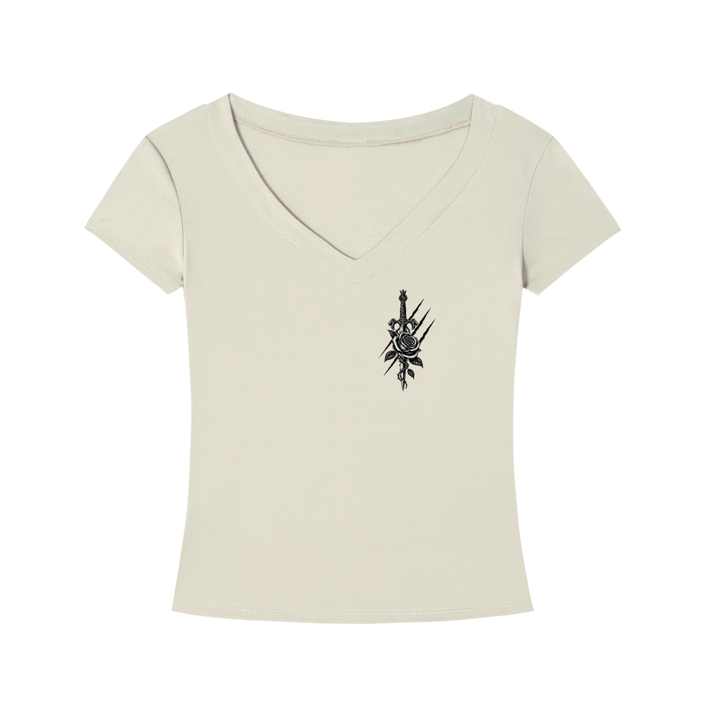 She Rules the Night Women’s Tencel V-Neck Tee