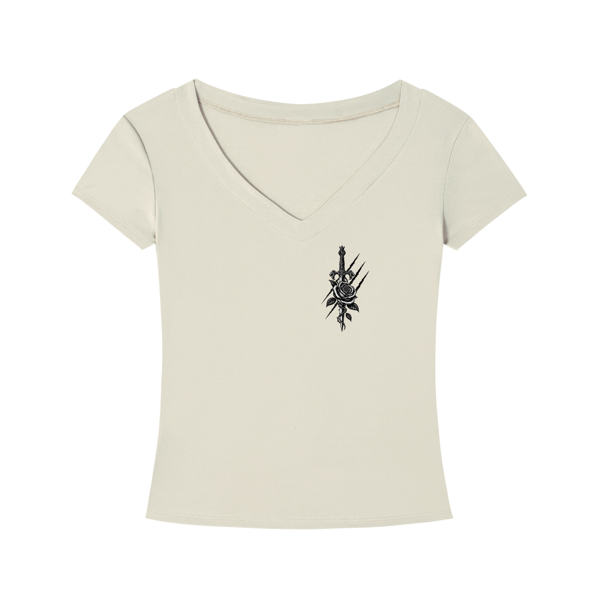 She Rules the Night Women’s Tencel V-Neck Tee