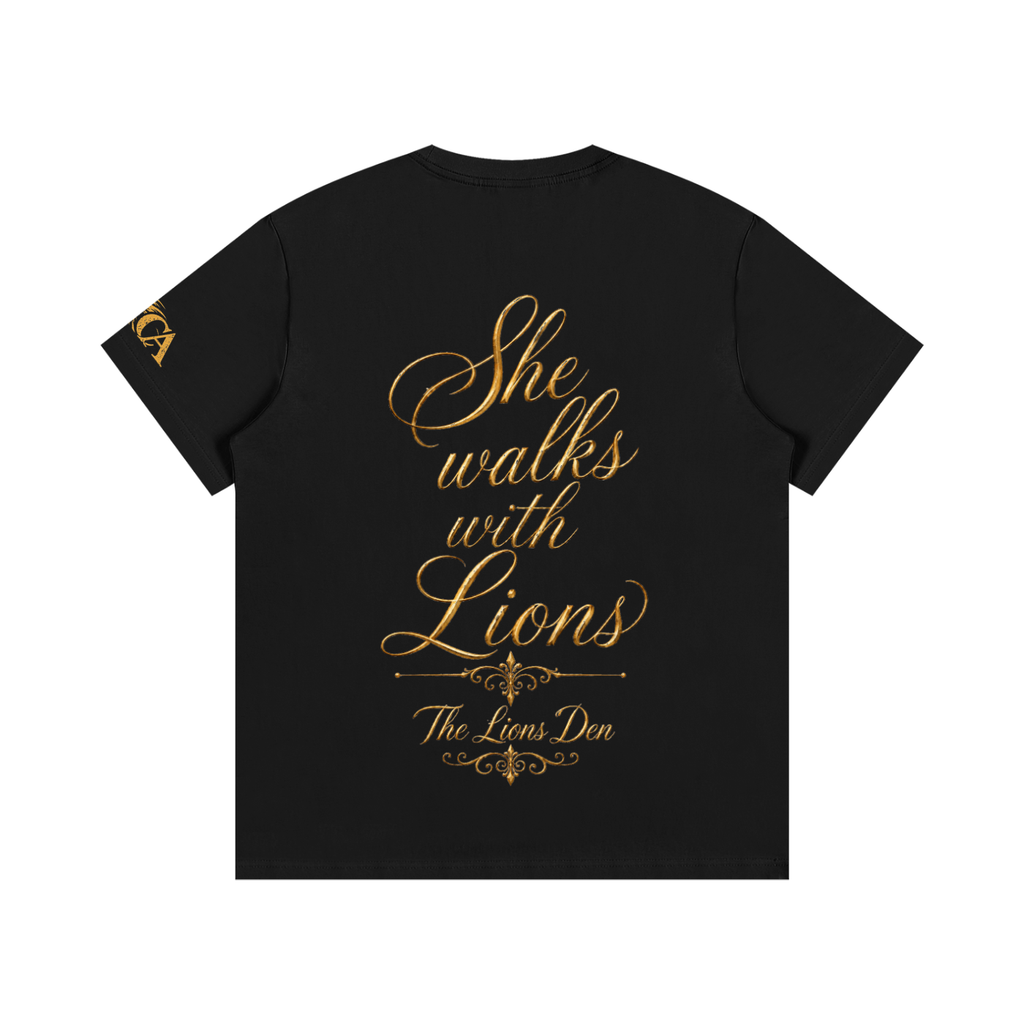 Crowned Rose Lions Den Essential Cotton Tee