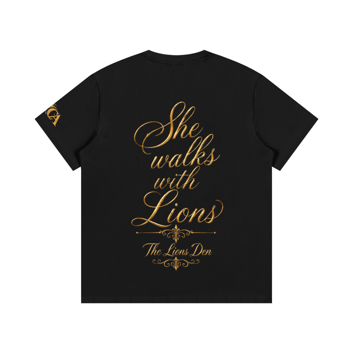 Crowned Rose Lions Den Essential Cotton Tee