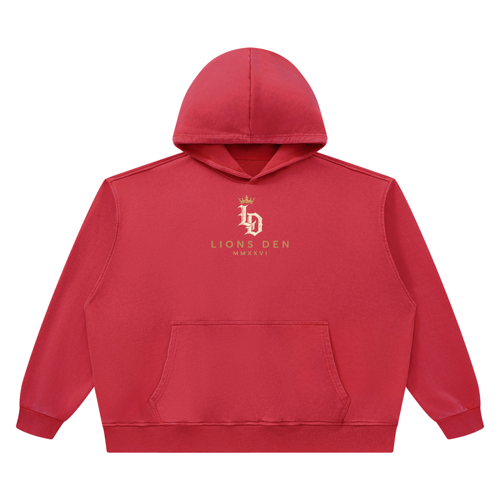 Crowned Gothic LD Heavyweight Vintage-Wash Hoodie