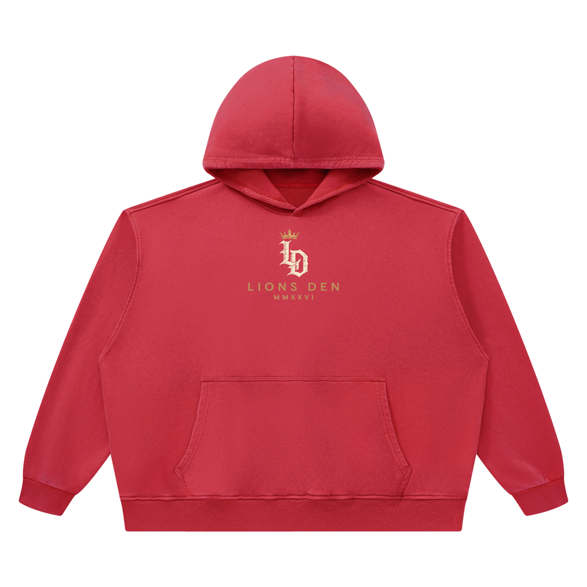 Crowned Gothic LD Heavyweight Vintage-Wash Hoodie