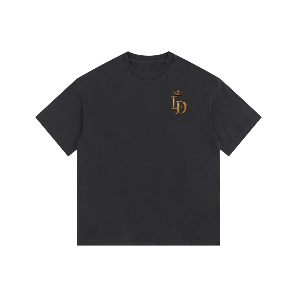 LD Monogram Vintage-Wash Oversized Tee