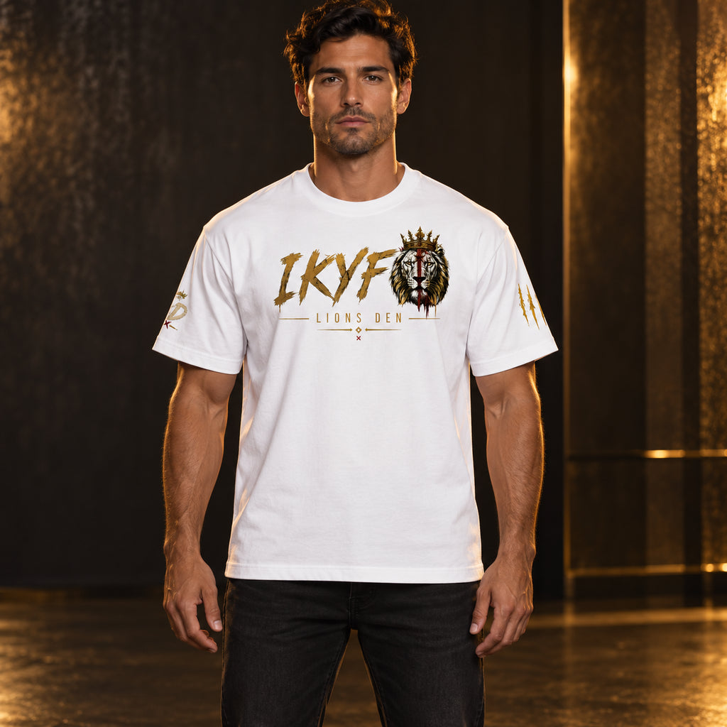 IKYF Lion White Pure Cotton Tee