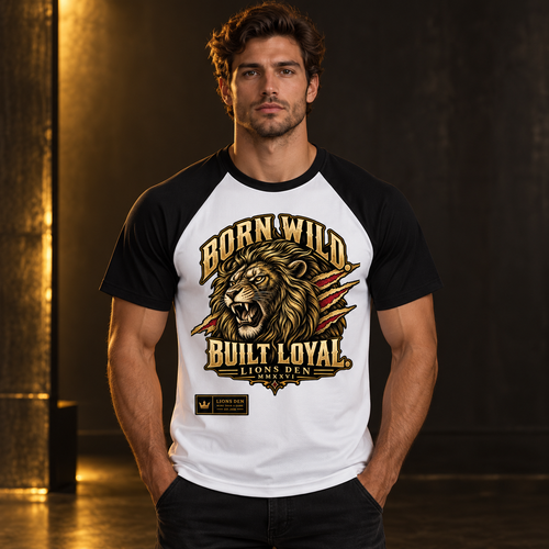 Contrast Raglan Sleeve Mesh T-Shirt on model