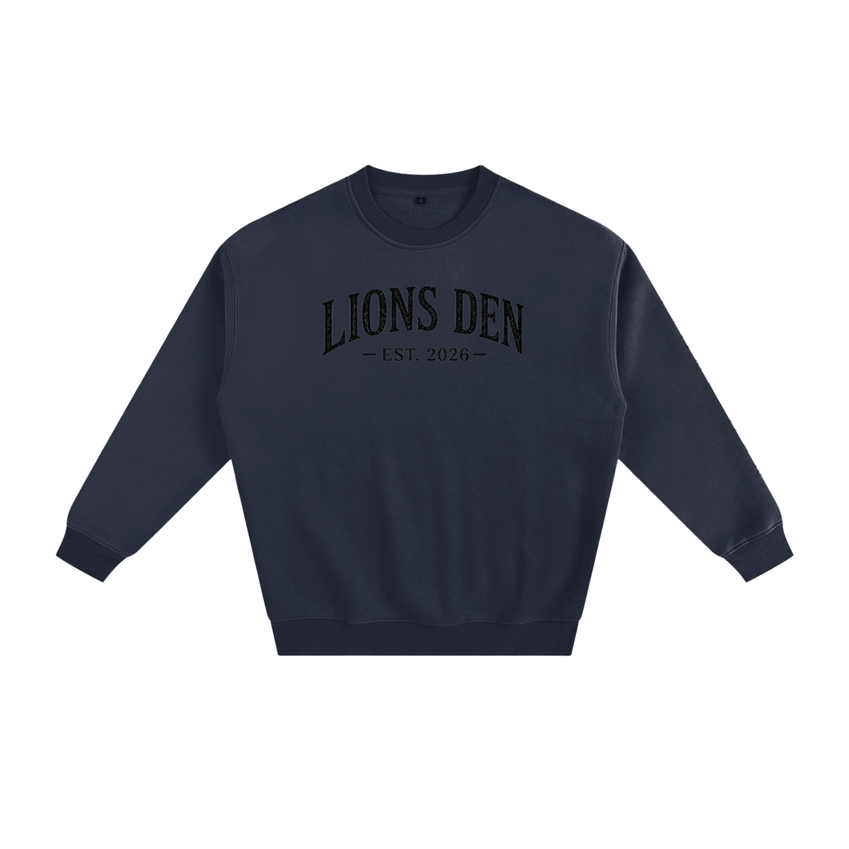 Lions Den EST. 2026 Monogram Fleece Crewneck