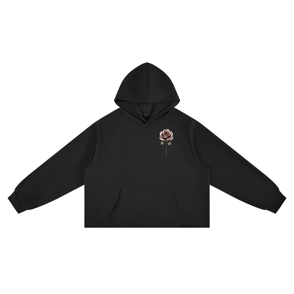 The Pride Rose Vintage-Wash Raw-Edge Hoodie