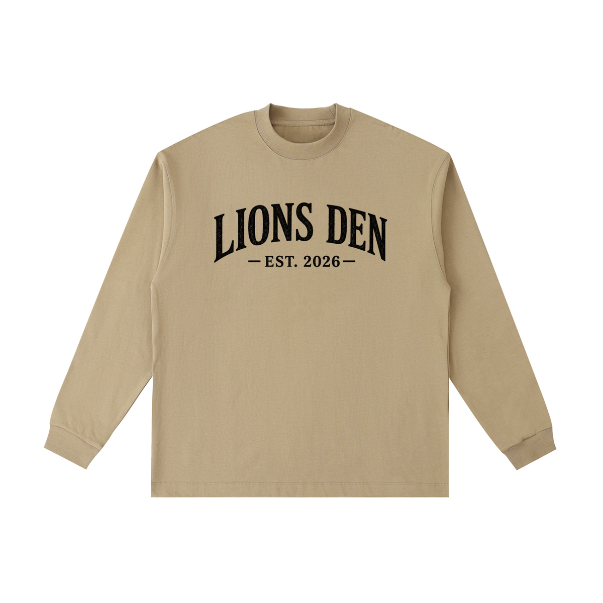Lions Den EST. 2026 Essential Cotton Long-Sleeve Tee