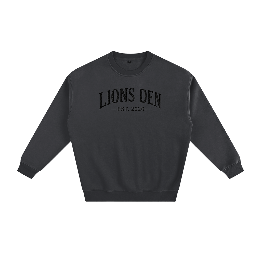 Lions Den EST. 2026 Monogram Fleece Crewneck