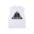 The Den After Dark Raw-Edge Cotton Tank