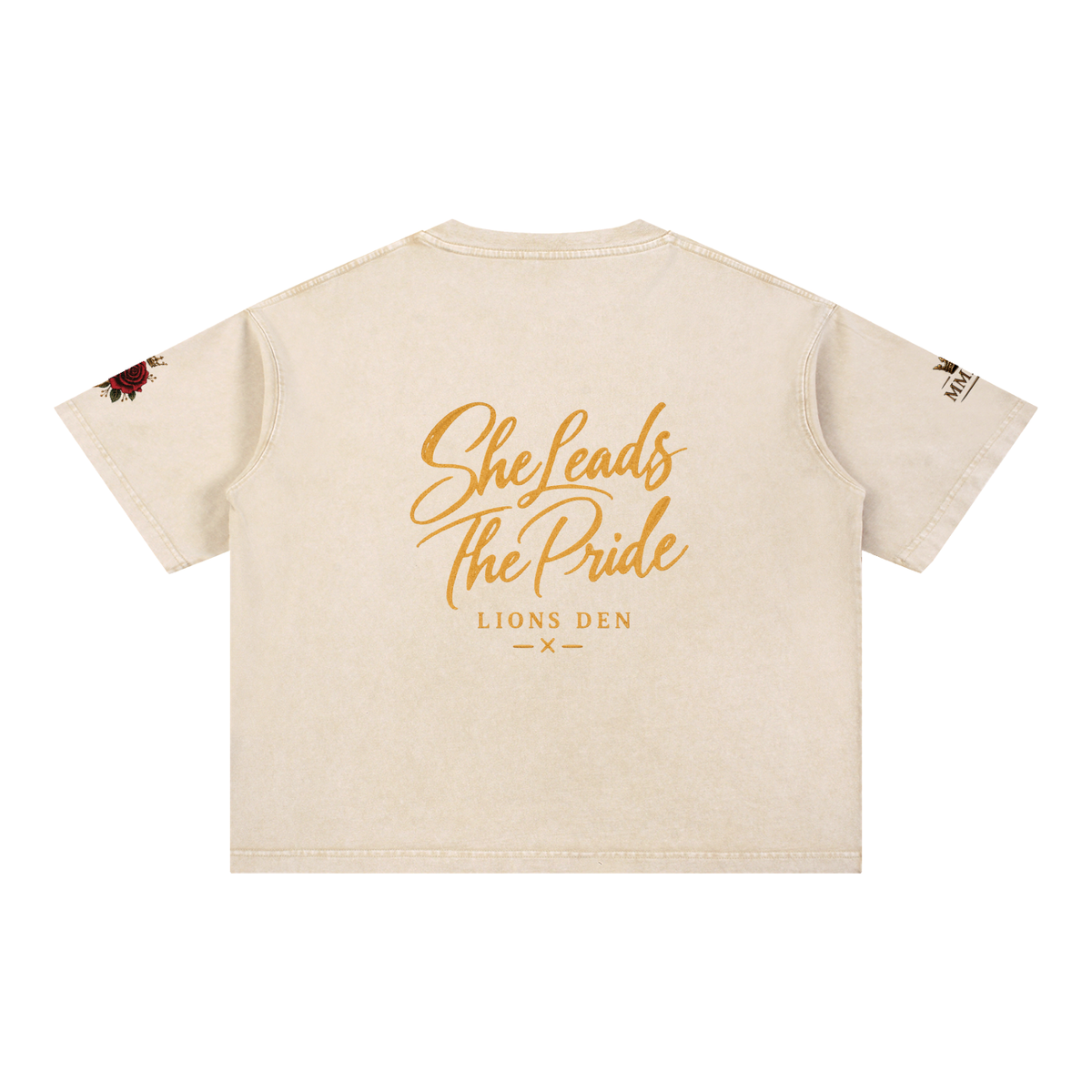 The Pride Lioness Emblem Mineral-Wash Boxy Tee