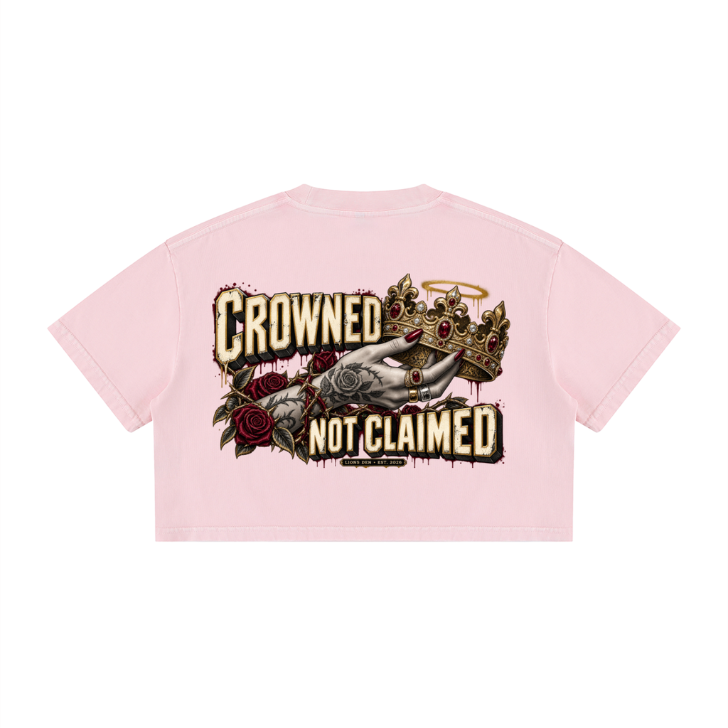 Crowned LD Mineral-Wash Crop Tee