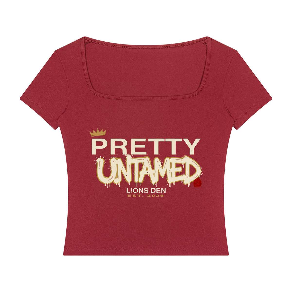 Pretty Untamed Square-Neck Training Tee
