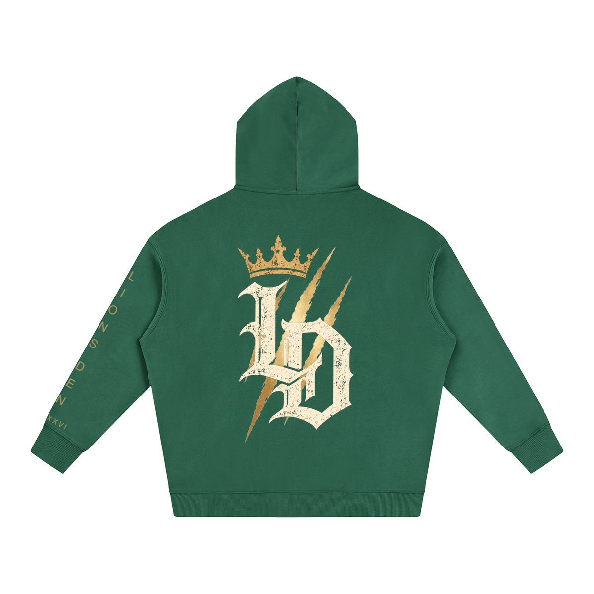 Crowned Gothic LD Oversized Fleece Hoodie