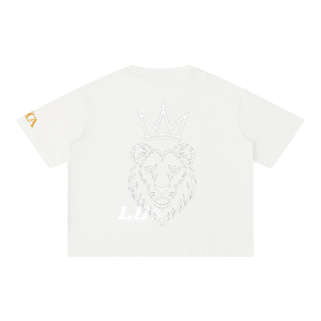 Lions Den Classic Block Mineral-Wash Boxy Tee