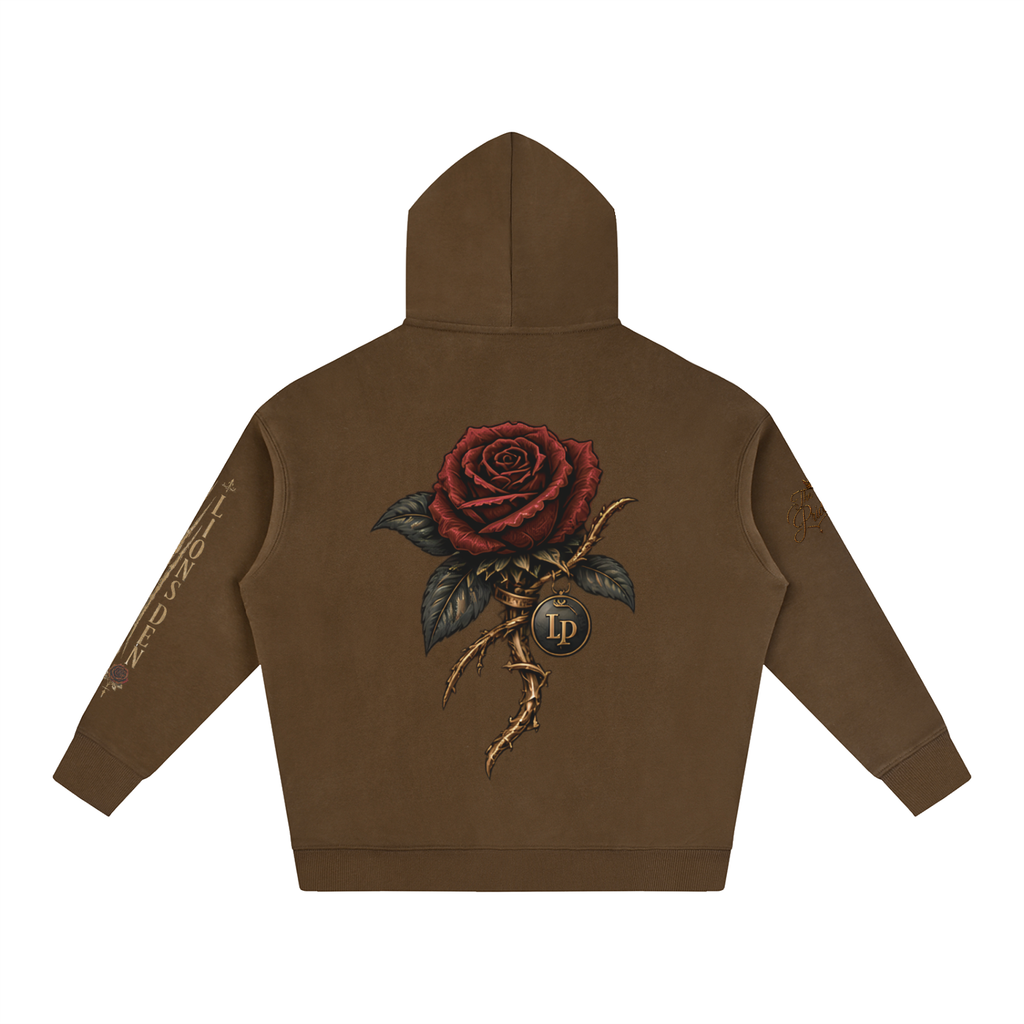 MMXXVI Crown & Rose Oversized Fleece Hoodie