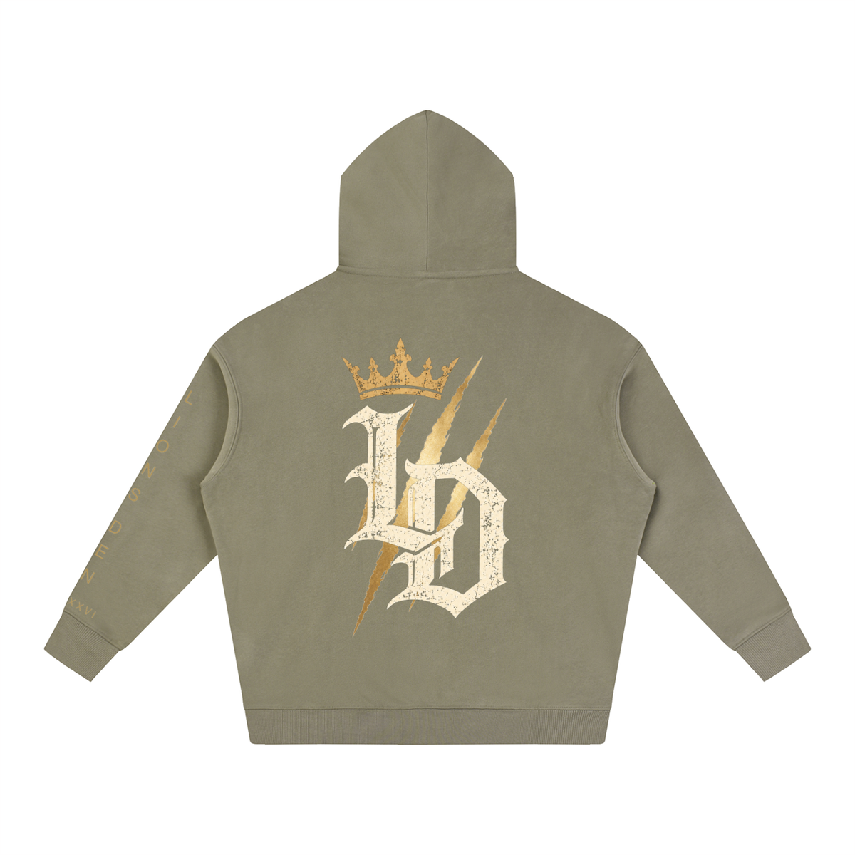 Crowned Gothic LD Oversized Fleece Hoodie