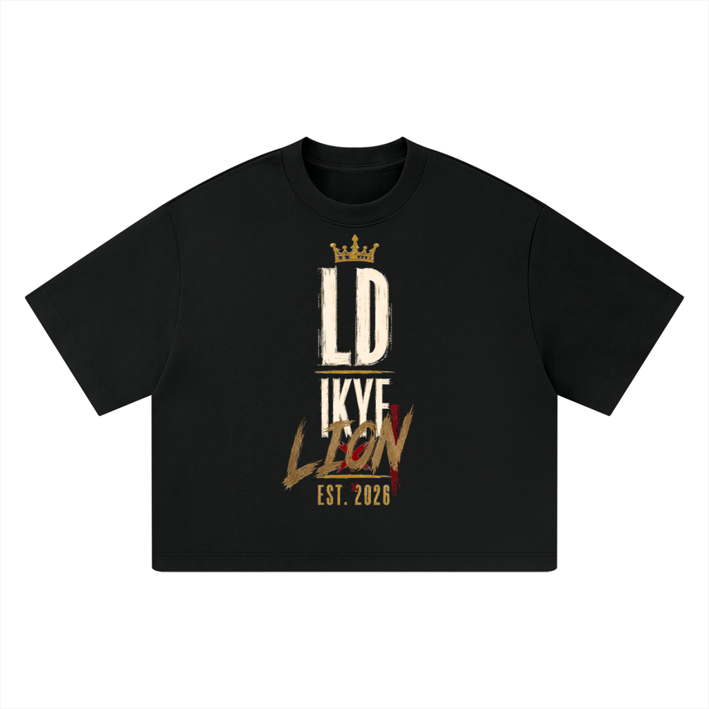 IKYF Vertical Lion Heavyweight Boxy Tee