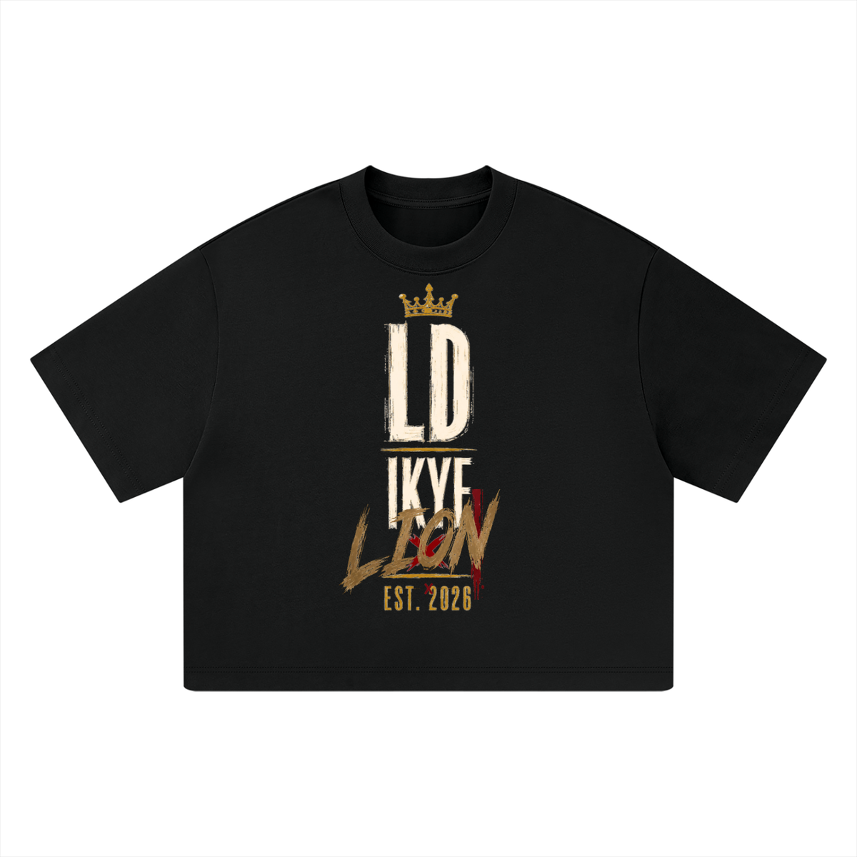 IKYF Vertical Lion Heavyweight Boxy Tee