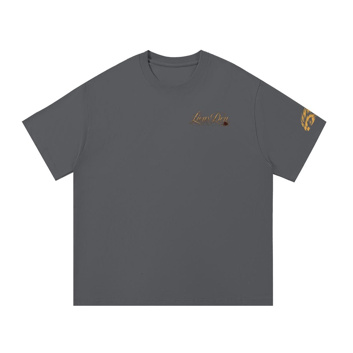 Caged Lion and Rose Essential Cotton Tee