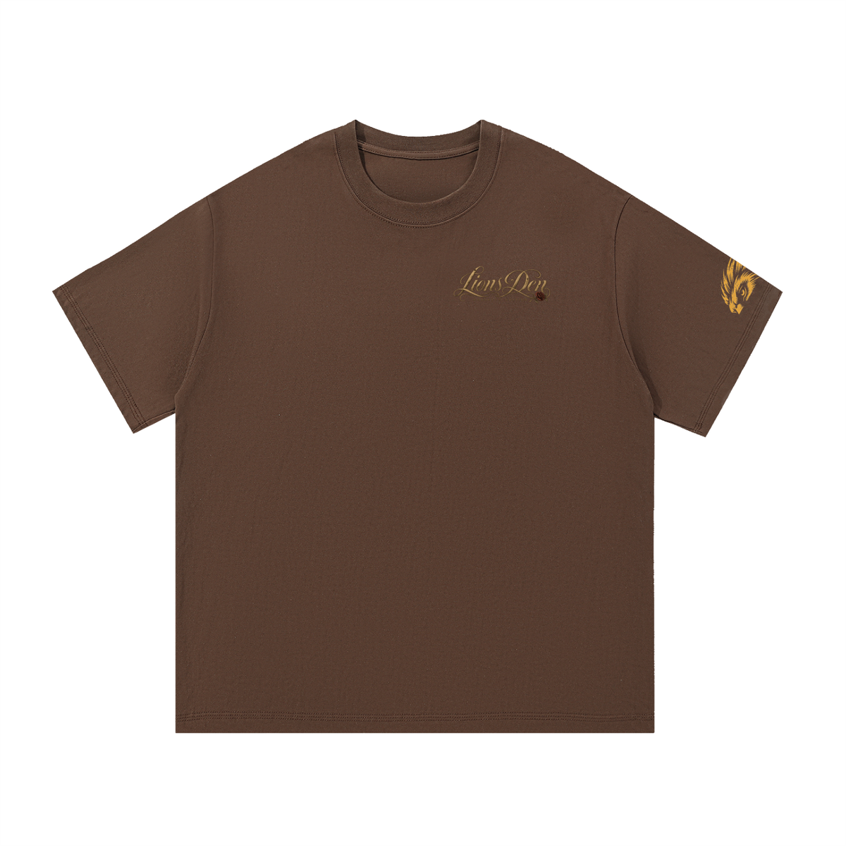 Caged Lion and Rose Essential Cotton Tee