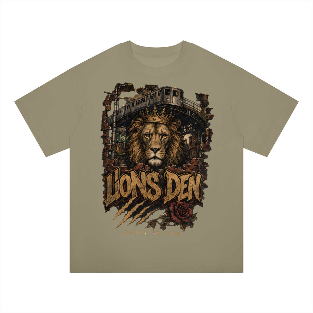 Roar of the Den Oversized Drop-Shoulder Tee