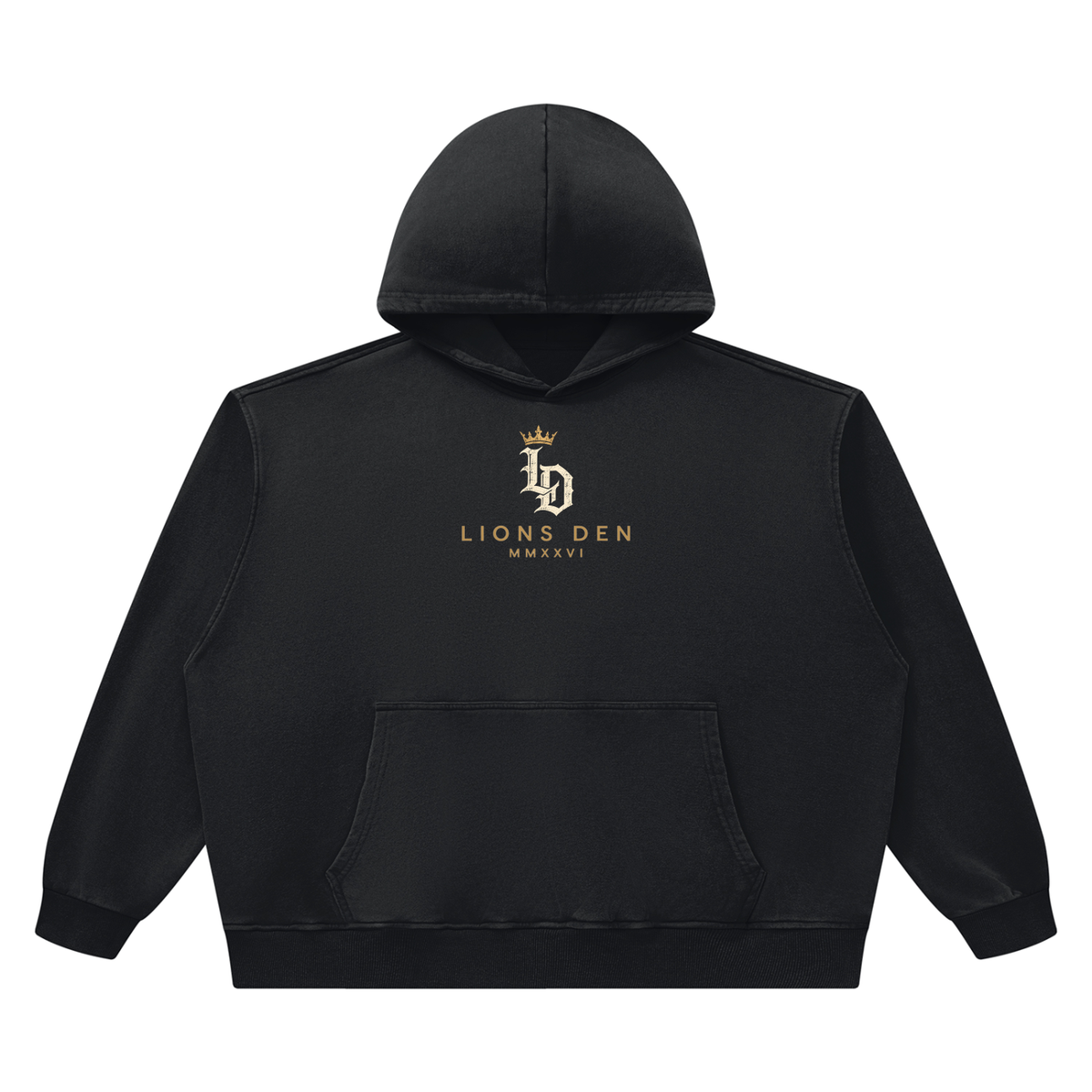 Crowned Gothic LD Heavyweight Vintage-Wash Hoodie