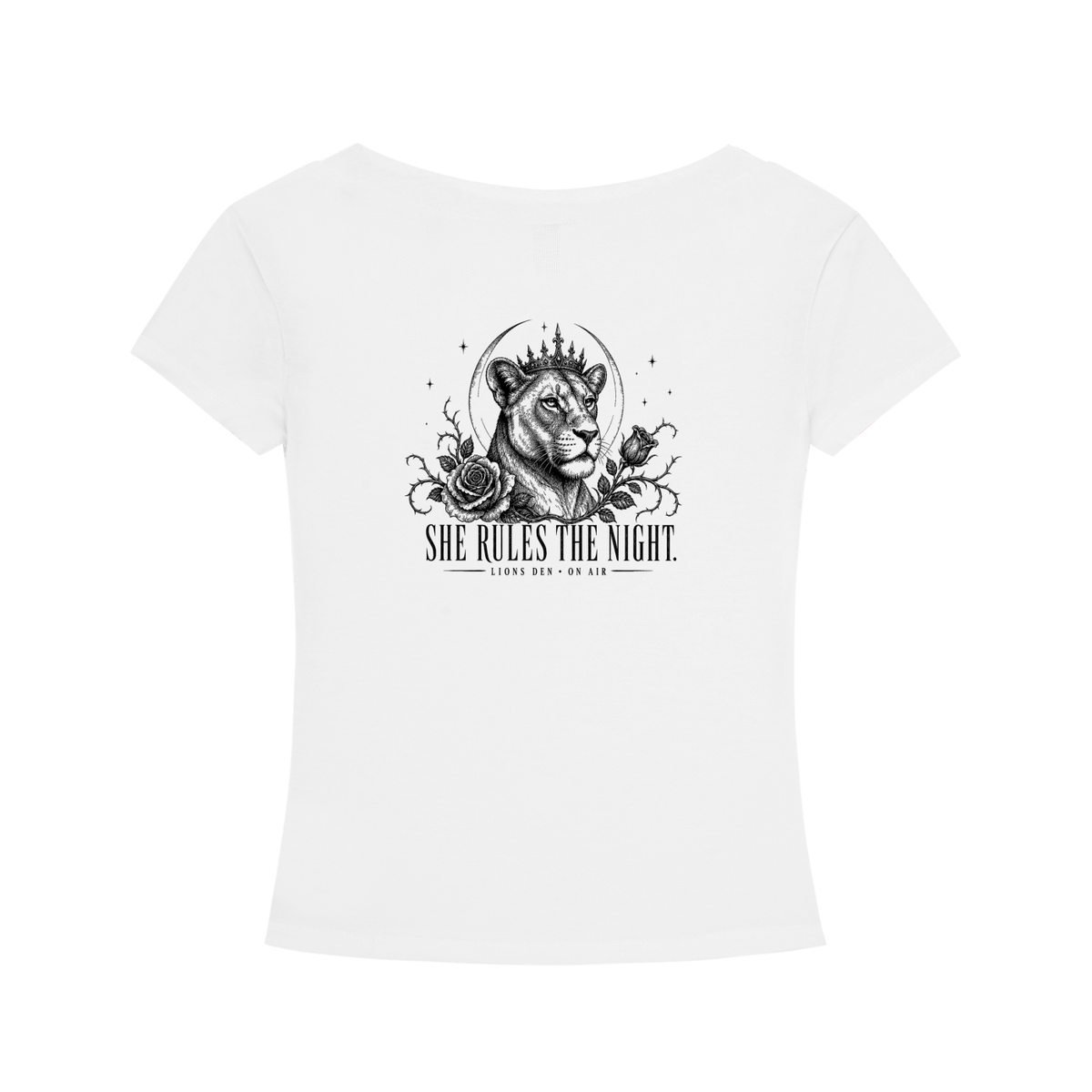 She Rules the Night Women’s Tencel V-Neck Tee